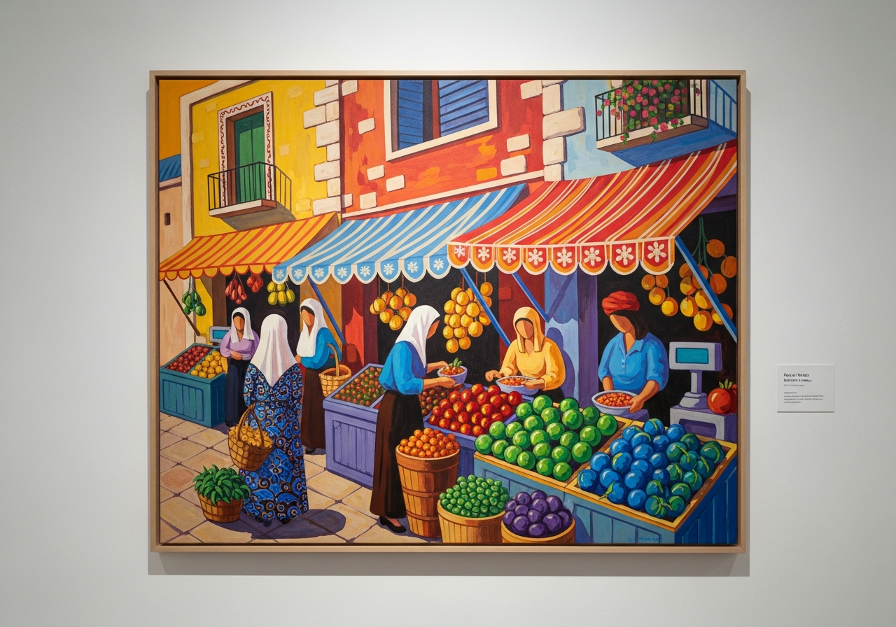 Яркий рынок