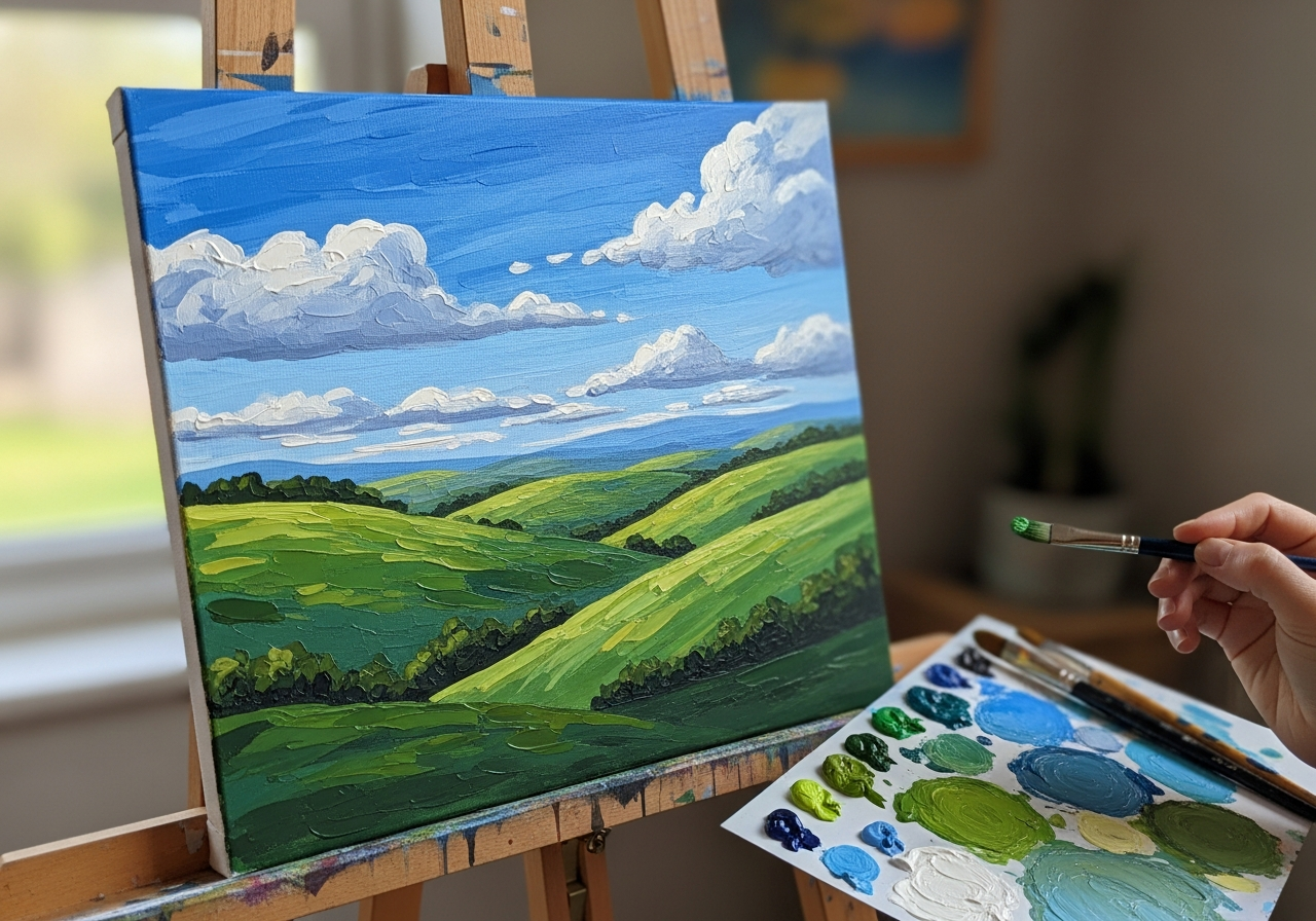 Растяжка цветов